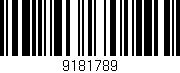 Código de barras (EAN, GTIN, SKU, ISBN): '9181789'