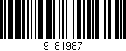 Código de barras (EAN, GTIN, SKU, ISBN): '9181987'