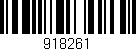 Código de barras (EAN, GTIN, SKU, ISBN): '918261'