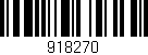 Código de barras (EAN, GTIN, SKU, ISBN): '918270'