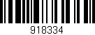 Código de barras (EAN, GTIN, SKU, ISBN): '918334'