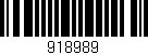 Código de barras (EAN, GTIN, SKU, ISBN): '918989'