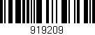 Código de barras (EAN, GTIN, SKU, ISBN): '919209'