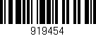 Código de barras (EAN, GTIN, SKU, ISBN): '919454'
