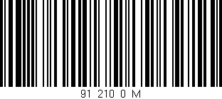 Código de barras (EAN, GTIN, SKU, ISBN): '91_210_0_M'