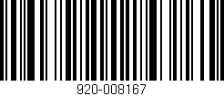 Código de barras (EAN, GTIN, SKU, ISBN): '920-008167'