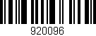 Código de barras (EAN, GTIN, SKU, ISBN): '920096'