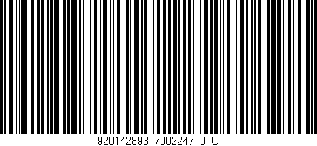 Código de barras (EAN, GTIN, SKU, ISBN): '920142893_7002247_0_U'