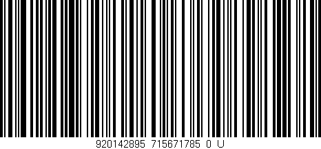 Código de barras (EAN, GTIN, SKU, ISBN): '920142895_715671785_0_U'