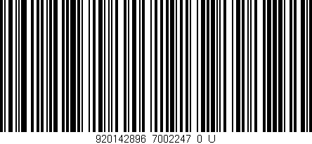Código de barras (EAN, GTIN, SKU, ISBN): '920142896_7002247_0_U'