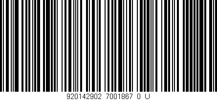 Código de barras (EAN, GTIN, SKU, ISBN): '920142902_7001867_0_U'