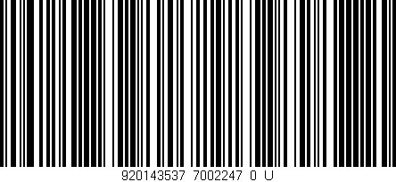Código de barras (EAN, GTIN, SKU, ISBN): '920143537_7002247_0_U'