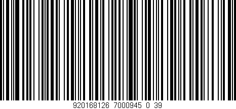 Código de barras (EAN, GTIN, SKU, ISBN): '920168126_7000945_0_39'