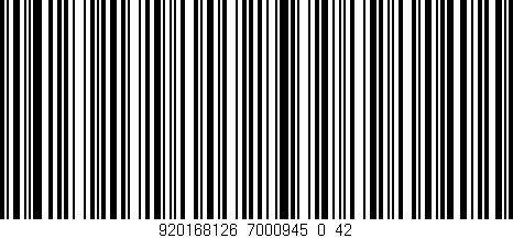 Código de barras (EAN, GTIN, SKU, ISBN): '920168126_7000945_0_42'