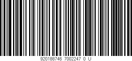 Código de barras (EAN, GTIN, SKU, ISBN): '920188746_7002247_0_U'