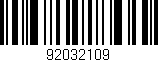 Código de barras (EAN, GTIN, SKU, ISBN): '92032109'