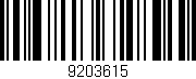 Código de barras (EAN, GTIN, SKU, ISBN): '9203615'