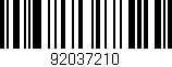 Código de barras (EAN, GTIN, SKU, ISBN): '92037210'