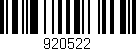 Código de barras (EAN, GTIN, SKU, ISBN): '920522'