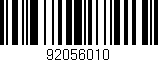 Código de barras (EAN, GTIN, SKU, ISBN): '92056010'