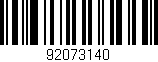 Código de barras (EAN, GTIN, SKU, ISBN): '92073140'