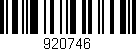 Código de barras (EAN, GTIN, SKU, ISBN): '920746'