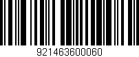 Código de barras (EAN, GTIN, SKU, ISBN): '921463600060'