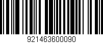 Código de barras (EAN, GTIN, SKU, ISBN): '921463600090'
