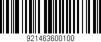 Código de barras (EAN, GTIN, SKU, ISBN): '921463600100'