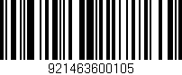 Código de barras (EAN, GTIN, SKU, ISBN): '921463600105'