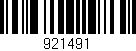 Código de barras (EAN, GTIN, SKU, ISBN): '921491'