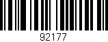 Código de barras (EAN, GTIN, SKU, ISBN): '92177'