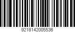 Código de barras (EAN, GTIN, SKU, ISBN): '9218142005536'