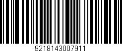 Código de barras (EAN, GTIN, SKU, ISBN): '9218143007911'