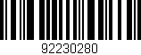 Código de barras (EAN, GTIN, SKU, ISBN): '92230280'