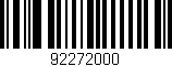 Código de barras (EAN, GTIN, SKU, ISBN): '92272000'