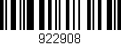 Código de barras (EAN, GTIN, SKU, ISBN): '922908'