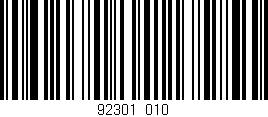 Código de barras (EAN, GTIN, SKU, ISBN): '92301/010'