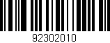 Código de barras (EAN, GTIN, SKU, ISBN): '92302010'