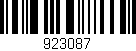 Código de barras (EAN, GTIN, SKU, ISBN): '923087'
