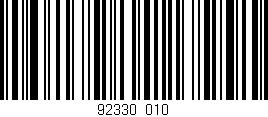 Código de barras (EAN, GTIN, SKU, ISBN): '92330/010'