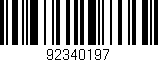 Código de barras (EAN, GTIN, SKU, ISBN): '92340197'