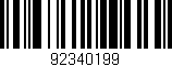 Código de barras (EAN, GTIN, SKU, ISBN): '92340199'