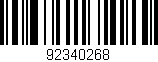 Código de barras (EAN, GTIN, SKU, ISBN): '92340268'