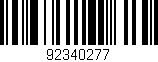 Código de barras (EAN, GTIN, SKU, ISBN): '92340277'