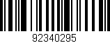 Código de barras (EAN, GTIN, SKU, ISBN): '92340295'
