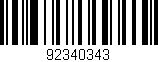 Código de barras (EAN, GTIN, SKU, ISBN): '92340343'