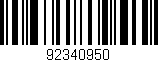 Código de barras (EAN, GTIN, SKU, ISBN): '92340950'