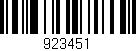 Código de barras (EAN, GTIN, SKU, ISBN): '923451'
