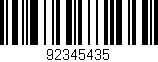 Código de barras (EAN, GTIN, SKU, ISBN): '92345435'